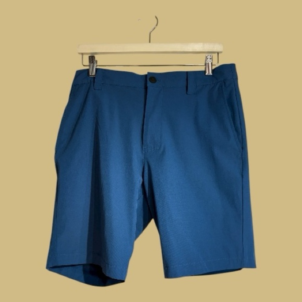 Banana Republic Solid Blue Lightweight Casual Shorts 34” Waist 10” Inseam NWOT